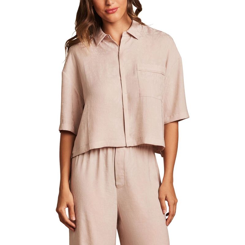 Barefoot Dreams Womens Jacquard Shirt